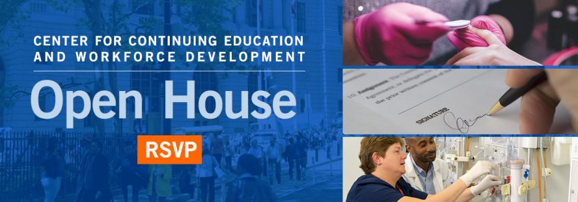 advertisement for Continuing Ed Open House