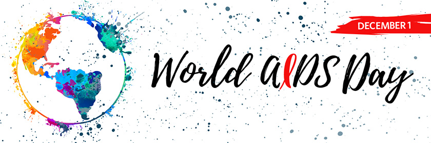 Word Aids Day illustration