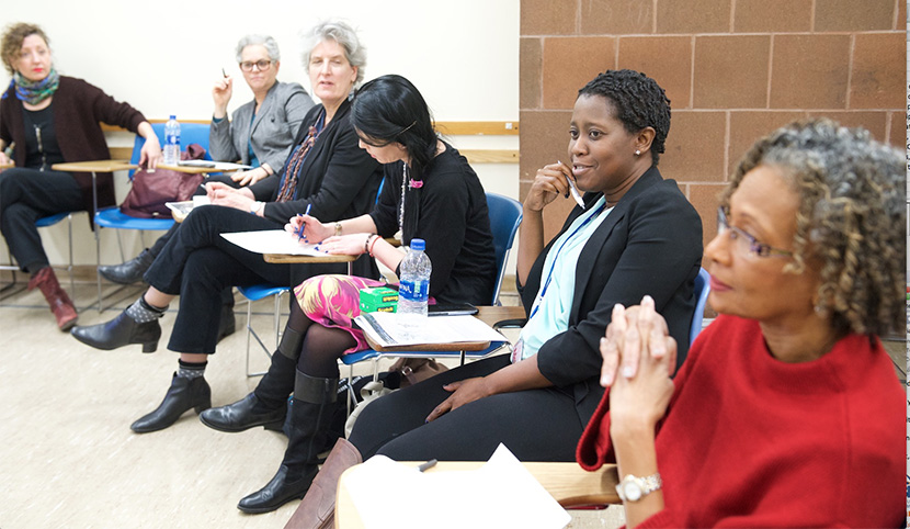 faculty members in a classroom