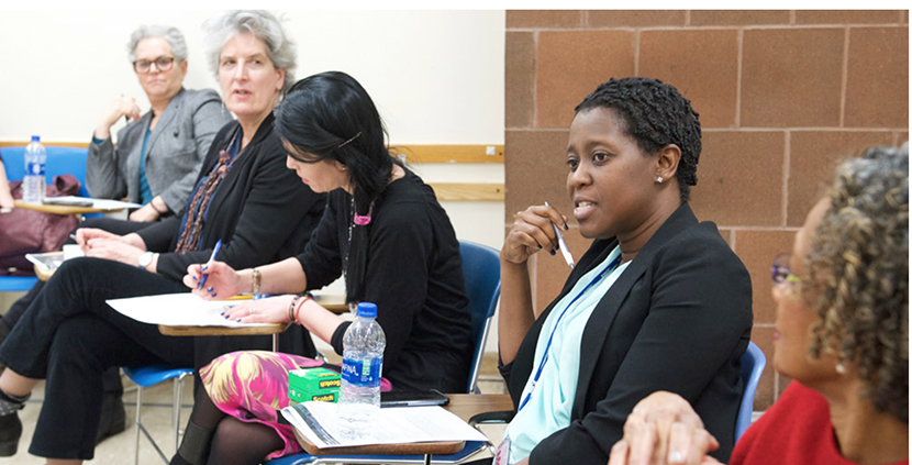 faculty members in a seminar