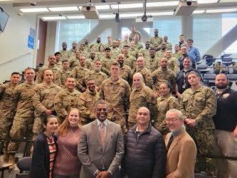 EMT class of National Guard members, at BMCC